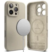 Etui i futerały do telefonów - Ringke Silicone Magnetic Magsafe do iPhone 16 Pro Max Stone - miniaturka - grafika 1