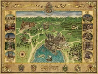 Puzzle - Puzzle 2D: Mapa Hogwartu 1500 elementów - miniaturka - grafika 1