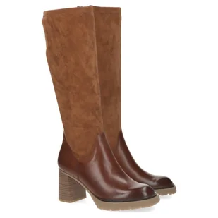Kozaki damskie Caprice 9-25614-41 313 COGNAC COMB 41 - Kozaki damskie - miniaturka - grafika 1