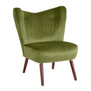Fotele - Zielony fotel Max Winzer Sari Velvet - miniaturka - grafika 1