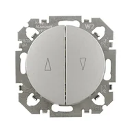 Wyłączniki światła i elektryczne - LEXMAN Włącznik żaluzjowy Ardea Srebrny LEXMAN - miniaturka - grafika 1