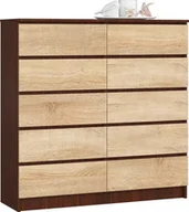 Komody - Elior Komoda do sypialni wenge + dąb sonoma - Zolari 3X - miniaturka - grafika 1