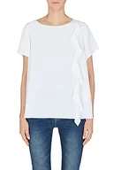 Bluzki damskie - Armani Exchange Bluzka uniseks, dla płci, biała, rozmiar S, biały, S - miniaturka - grafika 1