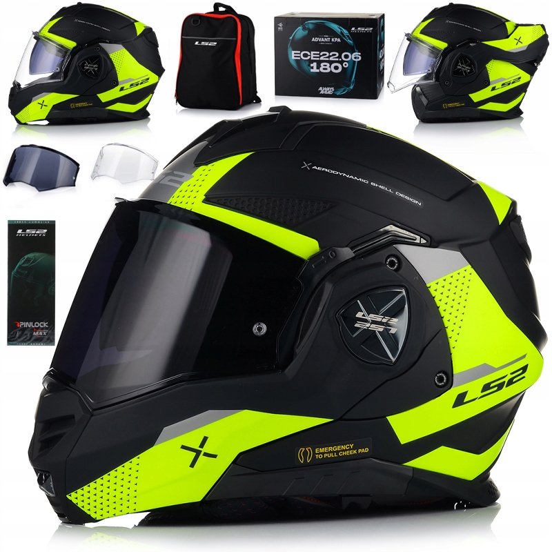 Kask Motocyklowy LS2 FF901 Advant X 180 Szczękowy Pinlock Plecak