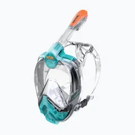 Maski do nurkowania - Maska pełnotwarzowa do snorkelingu SEAC Libera blue clear/orange - miniaturka - grafika 1