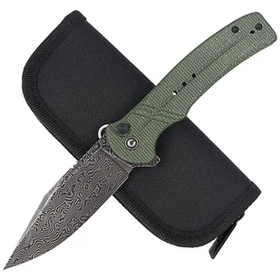 Nóż składany CIVIVI Cogent Green Micarta, Black Damascus (C20038D-DS1) - Noże - miniaturka - grafika 4