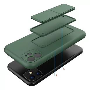 Wozinsky Kickstand Case elastyczne silikonowe etui z podstawką Samsung Galaxy A32 4G żółty - Etui i futerały do telefonów - miniaturka - grafika 3