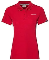 Koszulki i topy damskie - HEAD Damska koszulka polo Club Tech Polo W Polos czerwony czerwony XS - miniaturka - grafika 1