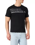 Koszulki męskie - Kappa Męski t-shirt Godot, czarny, S - miniaturka - grafika 1