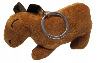 Pluszowy brelok do kluczy plecaka kapibara breloczek wisiorek brązowy 10x5 - Plecaki - miniaturka - grafika 1