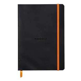 Notatnik Rhodia A5, miękka oprawa, linie, Czarny - Notesy i bloczki - miniaturka - grafika 1