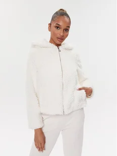 Guess Futro W3BL50 WFSD0 Écru Regular Fit - Płaszcze damskie - miniaturka - grafika 1