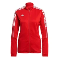 Bluzy damskie - Bluza Damska Adidas Tiro 21 Track Czerwona Gm7305-S - miniaturka - grafika 1