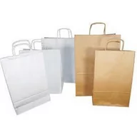 Akcesoria do pakowania - TORBA PAPIEROWA 40 X 18 X 39 CM BIAŁA - miniaturka - grafika 1