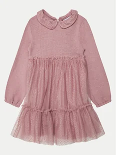 OVS Sukienka elegancka 2143163 Różowy Regular Fit - Sukienki i spódniczki dla dziewczynek - miniaturka - grafika 1