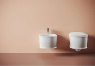 Miski WC - ArtCeram Atelier Zestaw Toaleta WC 52x37 cm bez kołnierza biała + deska wolnoopadająca ATV0010100 +AZA0010171 - miniaturka - grafika 1