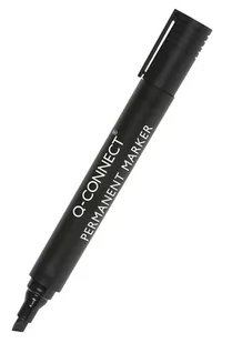 Q-CONNECT Marker permanentny ścięty, 3-5mm (linia), czarny KF26042 - Markery permanentne - miniaturka - grafika 1