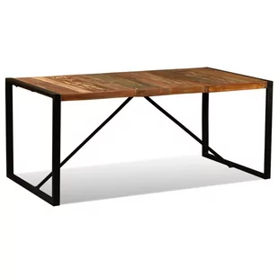 vidaXL Stół jadalniany z litego drewna odzyskanego, 180 cm - Stoły - miniaturka - grafika 1