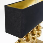 Lampy stojące - Lampa stołowa Kare Dancing Cows, czarny materiał, złota żywica - miniaturka - grafika 1