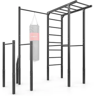 Marbo Sport Drabinka zewnętrzna + drążek do podciągania z uchwytem na worek + poręcze do dipów (długie) MO-Z5 - - Wyposażenie sportowe i gimnastyczne - miniaturka - grafika 1