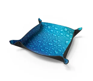 Tacka na kości - Dice Tray do gier planszowych i RPG - Warhammer, Song Of Ice And Fire, Age Of Sigmar - Krople Wody - Gadżety dla graczy - miniaturka - grafika 1