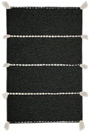 Dywaniki łazienkowe - Kleine Wolke Travis Ekologiczny Dywan kąpielowy czarny 80x140 cm ECO LIVING - miniaturka - grafika 1