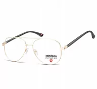 Okulary korekcyjne, oprawki, szkła - OPRAWKI Korekcyjne Zerówki Pilotki Optyczne złote - miniaturka - grafika 1