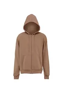 Bluzy męskie - Yuka Męska bluza z kapturem z dzianiny z zamkiem błyskawicznym, poliester, wielbłąd, rozmiar XXL, wielbłąd, XXL - miniaturka - grafika 1