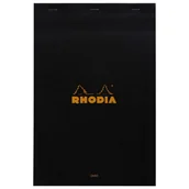 Notesy i bloczki - Blok Rhodia N°19 A4+ 21x31,8 cm, linie, czarny - miniaturka - grafika 1