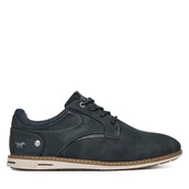 Półbuty męskie - Półbuty Mustang 4150-310 Granatowy - miniaturka - grafika 1