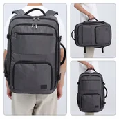 Plecaki - Plecak do Samolotu 55x40x20 Ryanair WizzAir LOT Duży Wodoodporny Flex - miniaturka - grafika 1