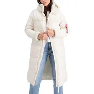 Kurtki i kamizelki sportowe damskie - Kurtka Alpha industries Coat ZH 108007578 - kremowa - miniaturka - grafika 1