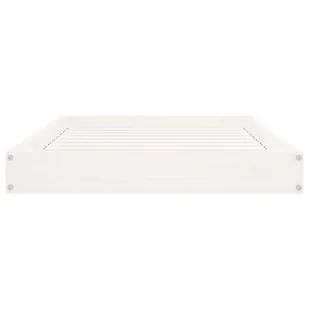 Lumarko Legowisko dla psa, białe, 91,5x64x9 cm, lite drewno sosnowe! - Legowiska dla psów - miniaturka - grafika 5