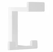 Wieszaki i stojaki - Wieszak ścienny 2324 32 Metalowy Biały - miniaturka - grafika 1