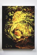 Malowanie po numerach - Leśny gościniec, ścieżka, drzewa, światło, malowanie po numerach - miniaturka - grafika 1