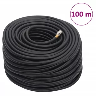 vidaXL Hybrydowy wąż pneumatyczny, czarny, 100 m, guma i PVC - Akcesoria pneumatyczne - miniaturka - grafika 1