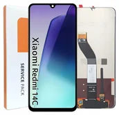 Części serwisowe do telefonów - ORYGINAŁ WYŚWIETLACZ EKRAN LCD DO XIAOMI REDMI 14C 2411DRN47C 2409BRN2CA - miniaturka - grafika 1