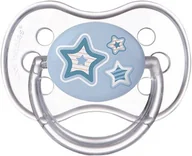 Smoczki uspokajające - Canpol babies CANPOL Smoczek okrągły 18m+ Newborn Baby silikon niebieski 3022564 - miniaturka - grafika 1
