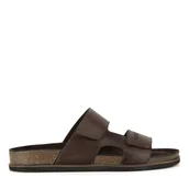 Klapki i japonki męskie - Klapki Badura ACTIVE-44 MI08 Brązowy - miniaturka - grafika 1