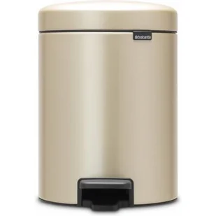 Brabantia Kosz kuchenny na śmieci pedałowy 5L NewIcon Szampański 304422 304422 - Kosze na śmieci - miniaturka - grafika 1