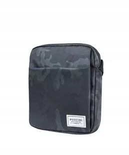 Saszetka Nerka Męska Torba Listonoszka PUCCINI Camo Moro Antracyt BM4028 8 - Nerki - miniaturka - grafika 1