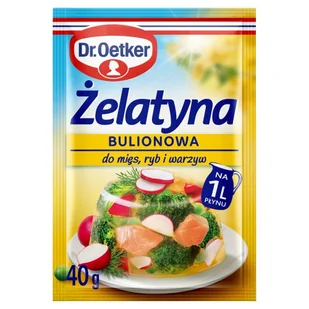 Dr. Oetker Żelatyna z bulionem i przyprawami 40 g Dr. Oetker - Przyprawy i zioła sypkie - miniaturka - grafika 1