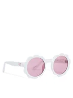 Okulary dla dzieci - Guess Okulary przeciwsłoneczne GU00127 Biały - miniaturka - grafika 1