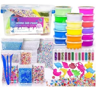 Laboratorium Slime Gotowe Gluty Akcesoria Walizka - Akcesoria rzeźbiarskie - miniaturka - grafika 1