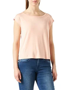 Calvin Klein Damski top od piżamy z szeroką szyją, S/S, Brzoskwiniowa Melba, M - Koszulki i topy damskie - miniaturka - grafika 1