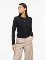 Swetry damskie - Vila Kardigan "Vimalu" w kolorze czarnym - miniaturka - grafika 1