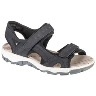 Sandały damskie - Sandały Rieker Sandals 68866-14 niebieskie - miniaturka - grafika 1