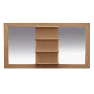 Lustra - Lustro Kramfors z półką z drewna tekowego 120 cm - miniaturka - grafika 1