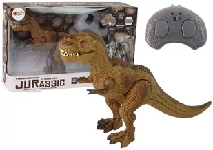 Dinozaur Zdalnie Sterowany Brąz Tyranozaur Dźwięk - Zabawki zdalnie sterowane - miniaturka - grafika 1