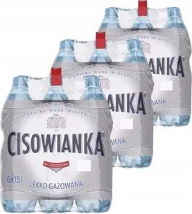 Woda Cisowianka Cisowianka Naturalna woda mineralna lekko gazowana niskosodowa 1,5 l x 18 sztuk - Woda - miniaturka - grafika 1